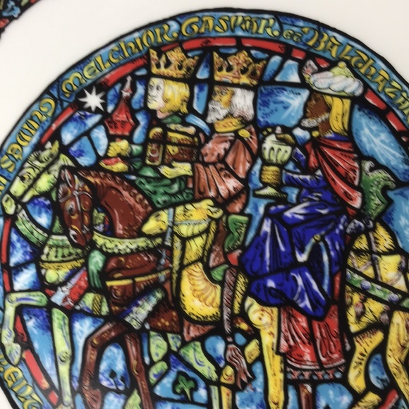 Vintage Henri D’arceau limoges porcelain 1977 Christmas plate 1st edition - Picture 5 of 15